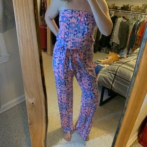 Lily Pulitzer Strapless Pants Jumpsuit